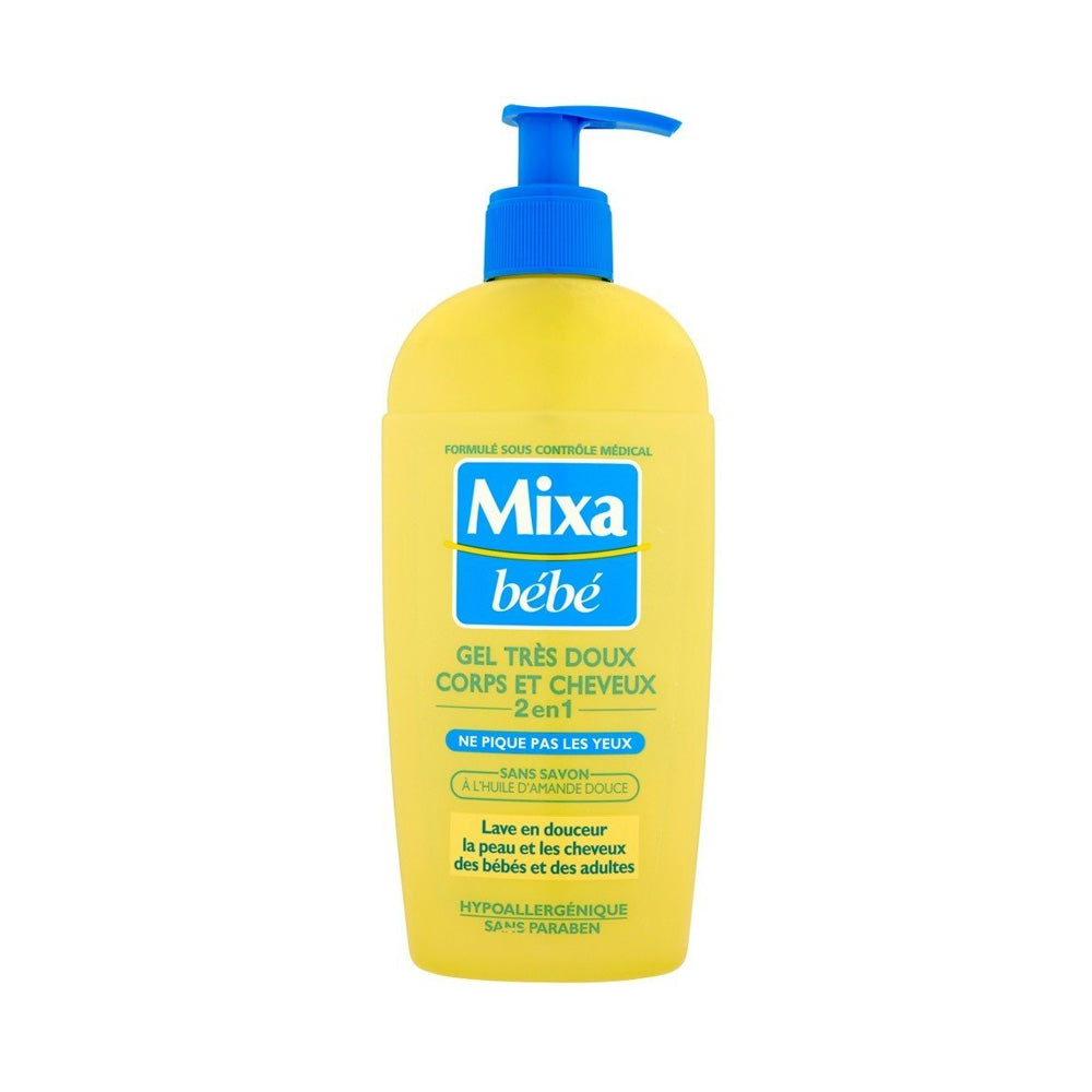 Mixa Bébé Gel Lavant Corps & Cheveux Très Doux 2en1 250ml Mixa Bébé Gel Lavant Corps & Cheveux Très Doux 2en1 250ml