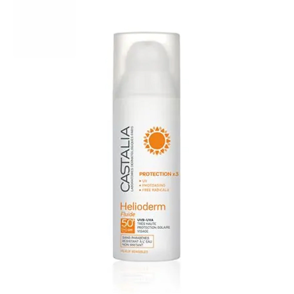 Castalia Helioderm Fluide SPf50+très haute protection 40ml Castalia Helioderm Fluide SPf50+très haute protection 40ml