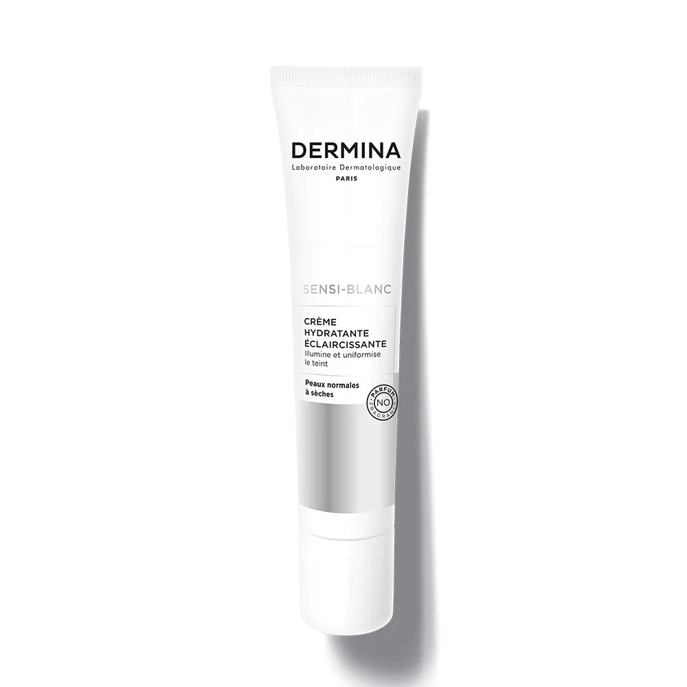 Dermina SENSI-BLANC Créme Hydratante Eclaircissante Peaux Normales à Sèches 40ml