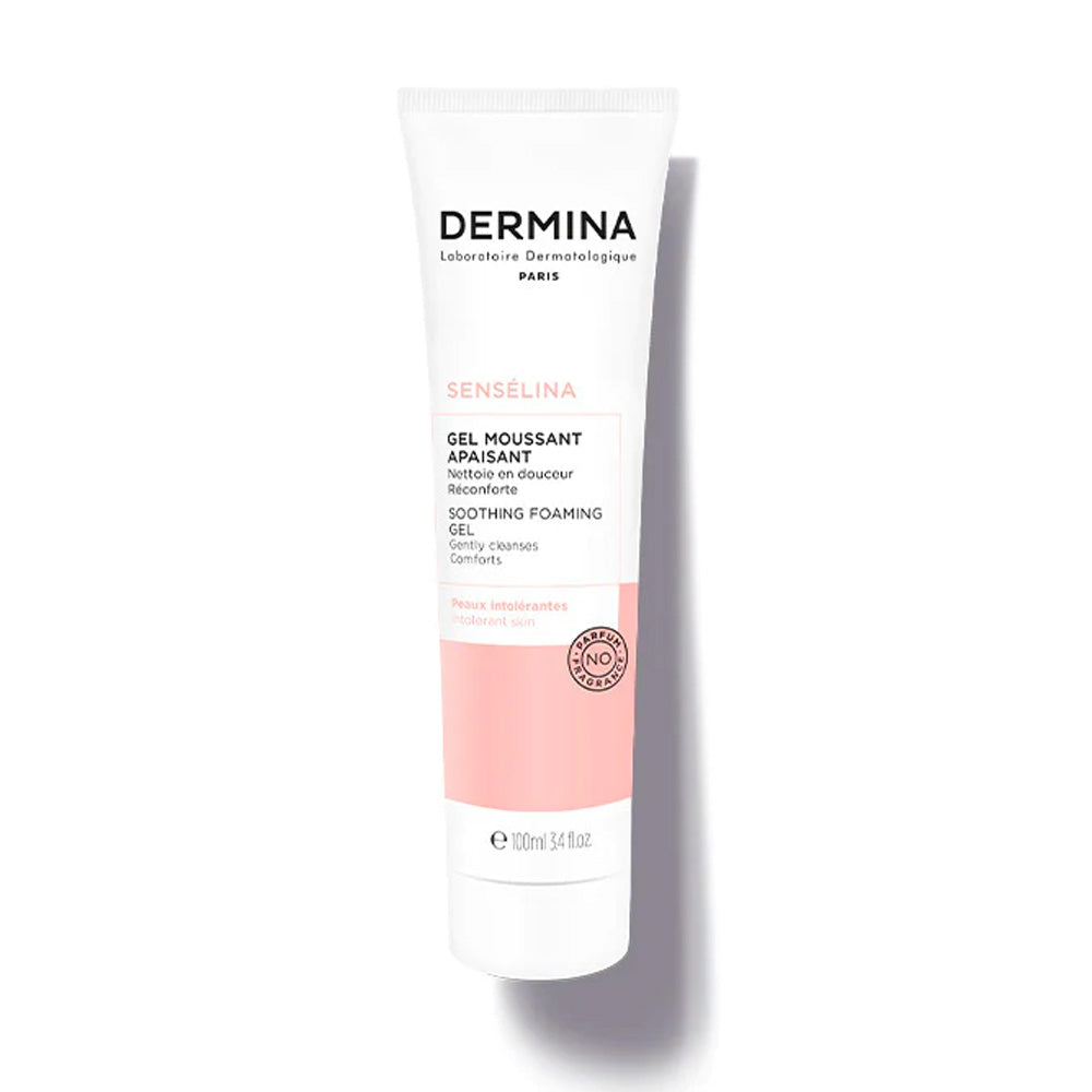 Dermina Sensélina Gel Moussant Apaisant Peaux Intolerantes 100ml