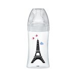 Dodie Biberons Verre Sensation+ Anti-Coliques Tétine Plate Débit Lent Paris +0m 270ml