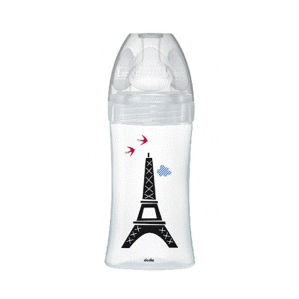 Dodie Biberons Verre Sensation+ Anti-Coliques Tétine Plate Débit Lent Paris +0m 270ml Dodie Biberons Verre Sensation+ Anti-Coliques Tétine Plate Débit Lent Paris +0m 270ml