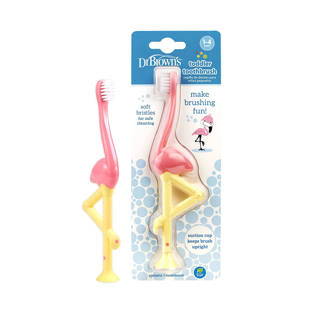 Dr Brown's Brosses à Dents 1-4ans Flamant-Rose HG058