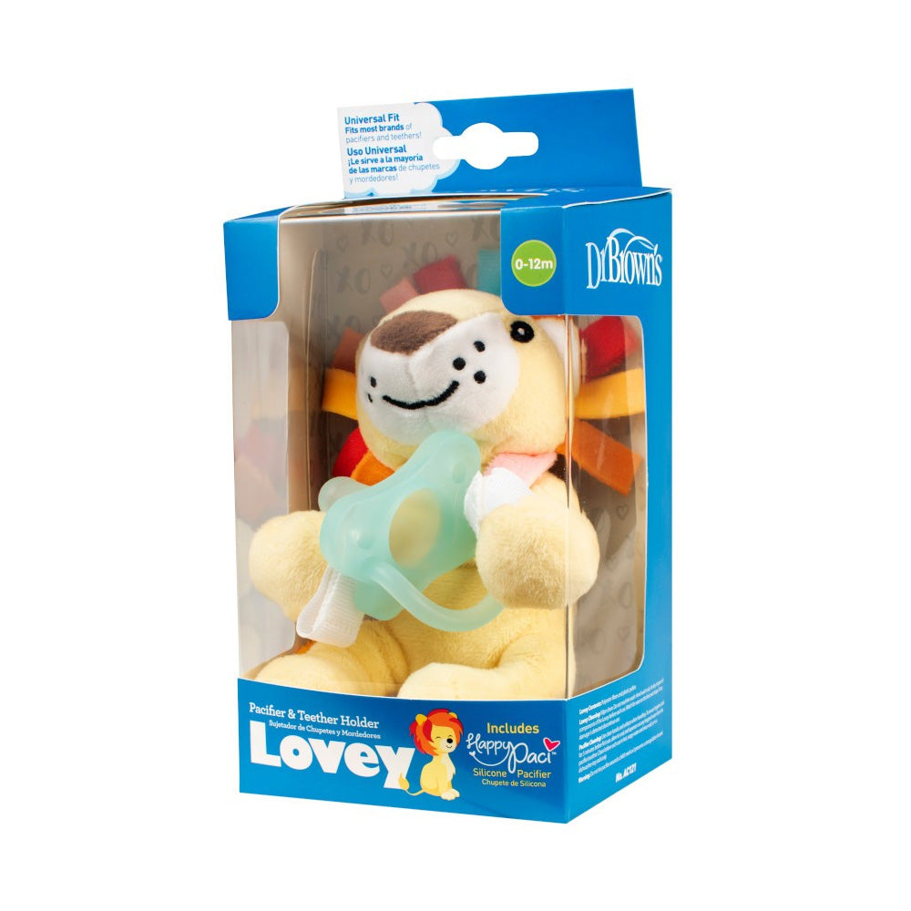 Dr Brown's Doudou Lion Avec Tétine Bleu 0-12m AC121