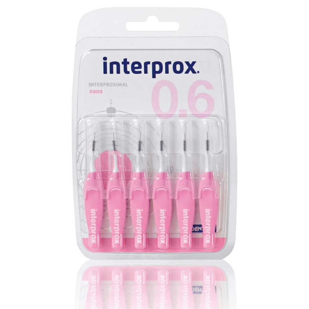 Interprox Plus Nano Brosse Interdentaire 0.6 Rose 6 Pièces Interprox Plus Nano Brosse Interdentaire 0.6 Rose 6 Pièces