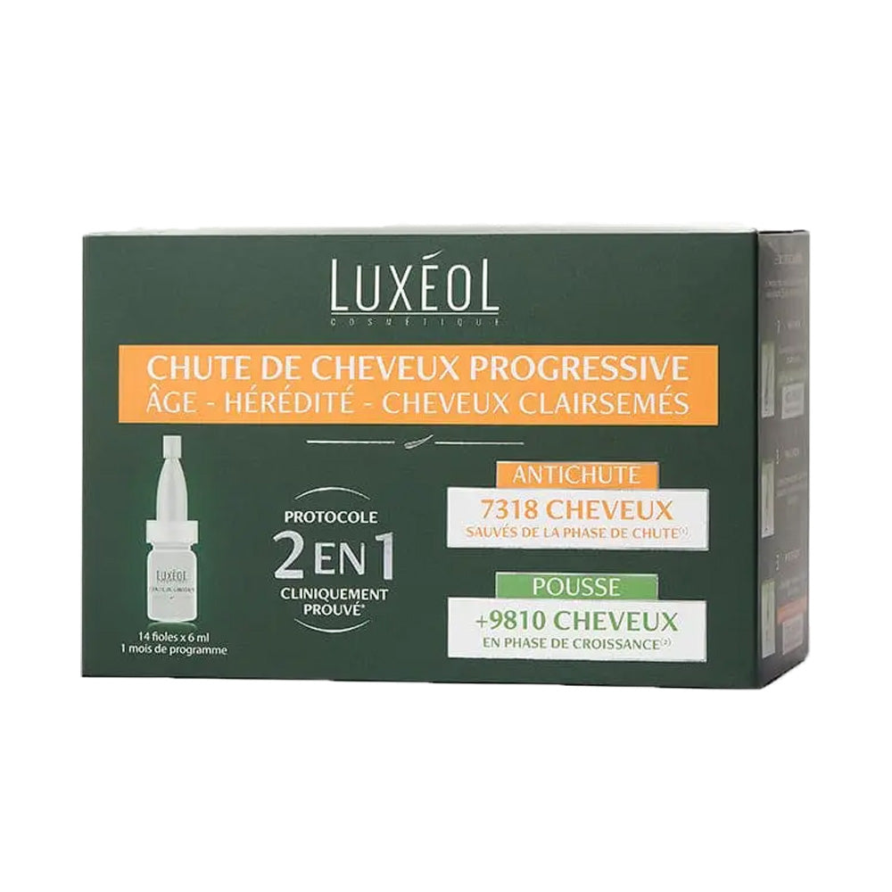 Luxéol Anti-Chute Progressive 2 En 1 14 fioles *6 ml
