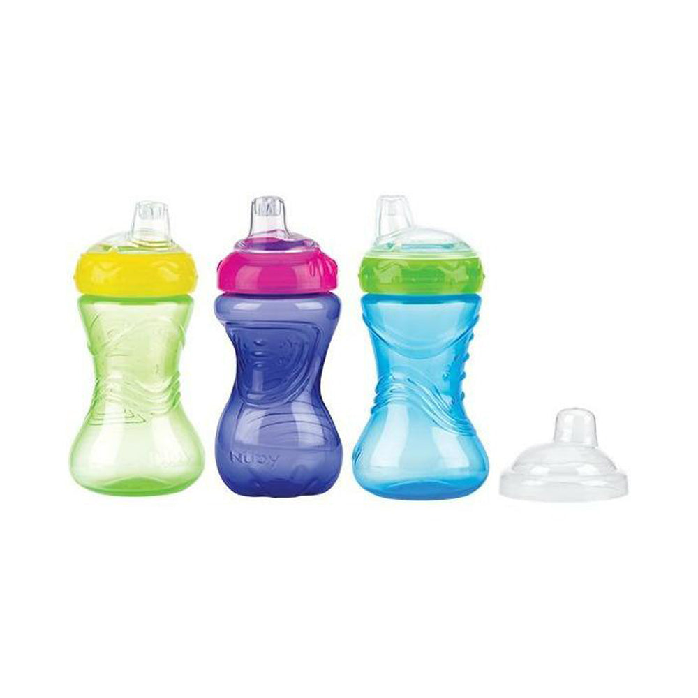 Nuby Gobelet Easy Grip Bec Souple Anti-Goutte Bleu Foncé +9m 300ml ID9648 Nuby Gobelet Easy Grip Bec Souple Anti-Goutte Bleu Foncé +9m 300ml ID9648