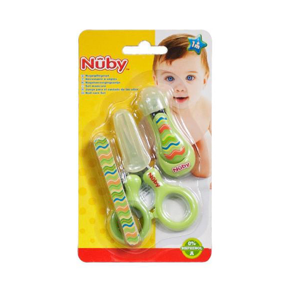 Nuby Set Manucure De Luxe Motifs Traits Verts +1 Mois ID242 Nuby Set Manucure De Luxe Motifs Traits Verts +1 Mois ID242