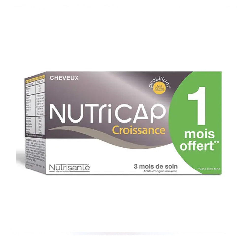 Nutricap Nutrisante Croissance Anti-Chute 3 Mois 180 Gélules
