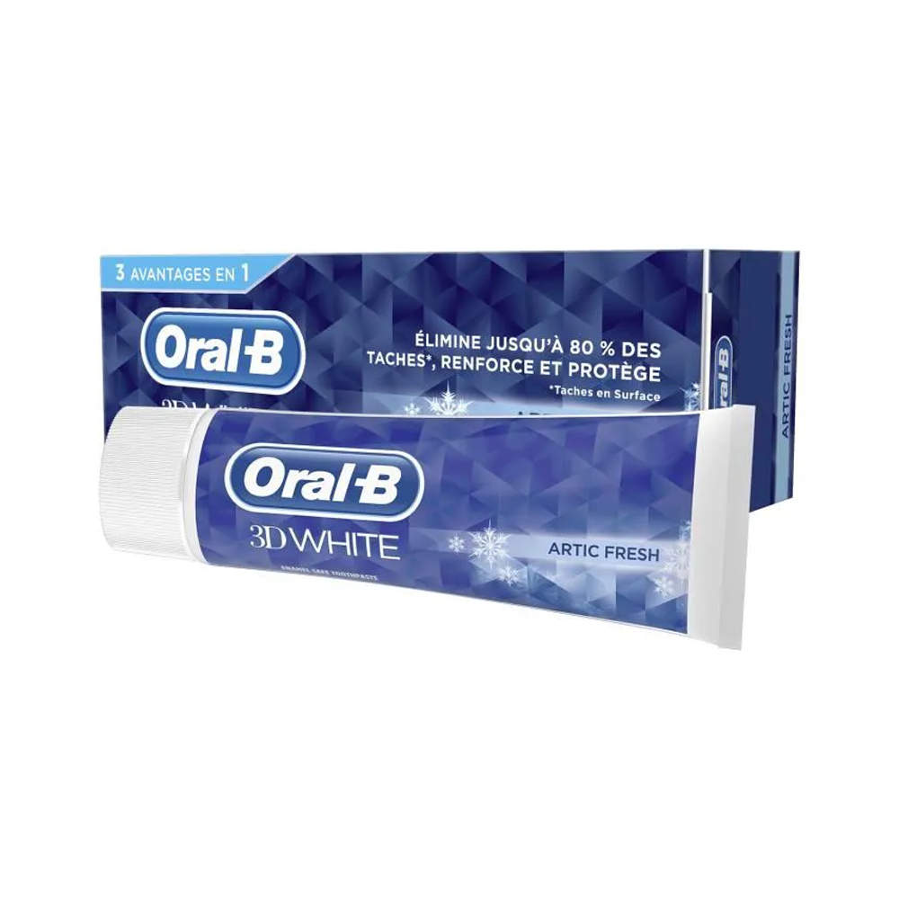 Oral-B Dentifrice Crest 3D White 3 avantages en 1 Oral-B Dentifrice Crest 3D White 3 avantages en 1