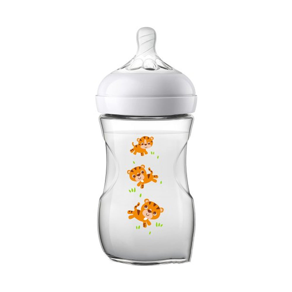 Philips AVENT Biberon Natural Tigre 260ml +1m scf070/20 Philips AVENT Biberon Natural Tigre 260ml +1m scf070/20