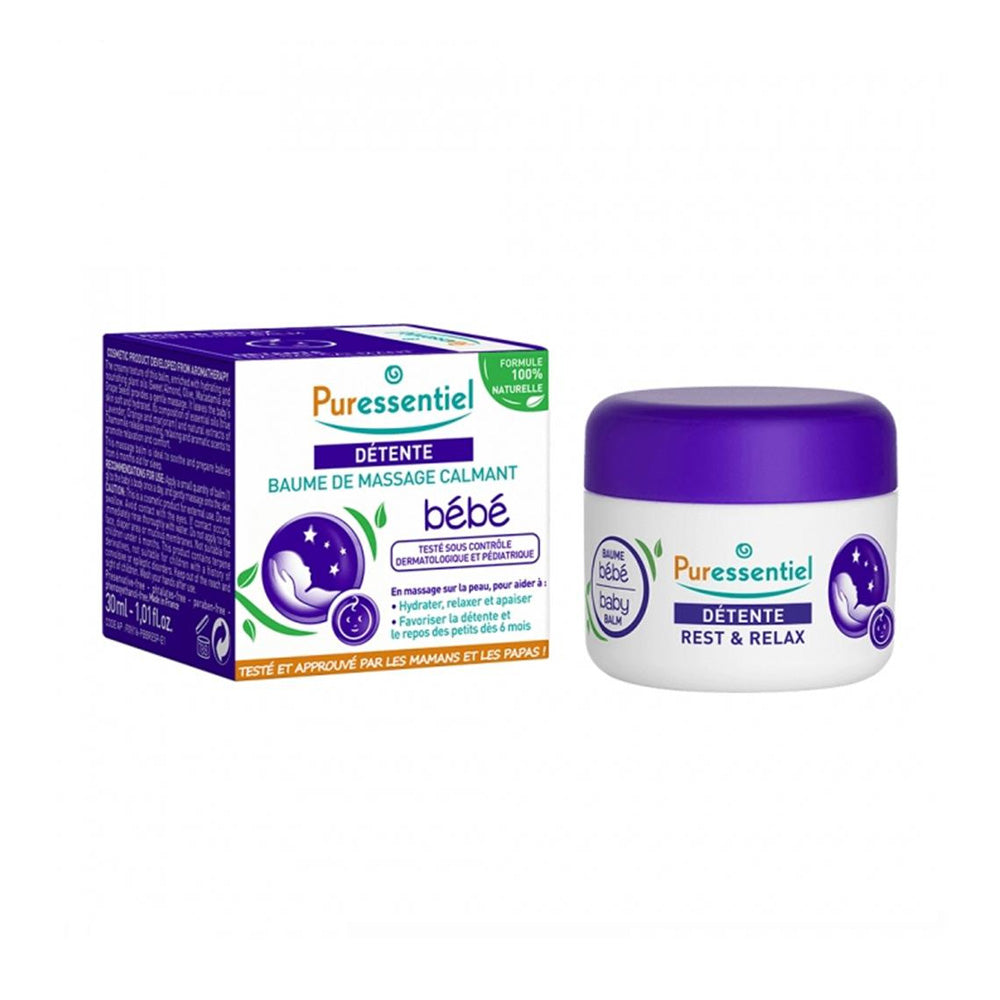 Puressentiel Baume De Massage Calmant Bébé Détente 30ml Puressentiel Baume De Massage Calmant Bébé Détente 30ml