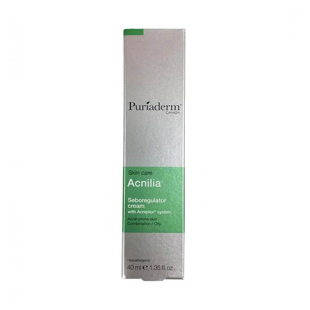 Puriaderm Acnilia Crème Sébo Régulatrice 40ml