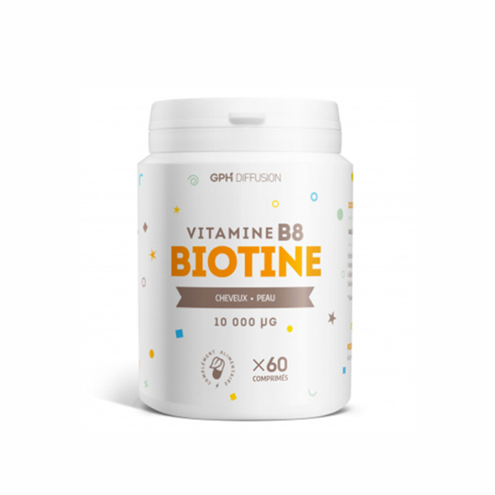 Gph Diffusion Vitamine B8 Biotine 60 Comprimés Gph Diffusion Vitamine B8 Biotine 60 Comprimés