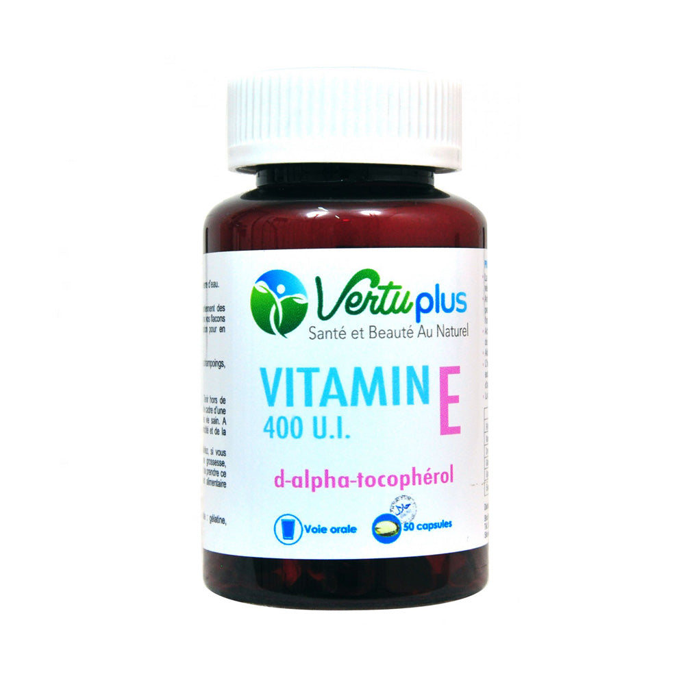 Vertu Plus Vitamine E 50 Capsules Vertu Plus Vitamine E 50 Capsules