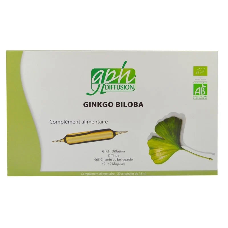 GPH DIFFUSION GINKGO BILOBA BIO  20 ampoules – 15ml