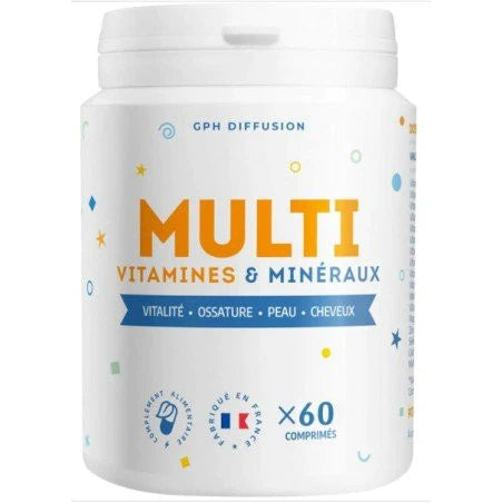 Gph Diffusion Multivitamines et Minéraux 60 Comprimés