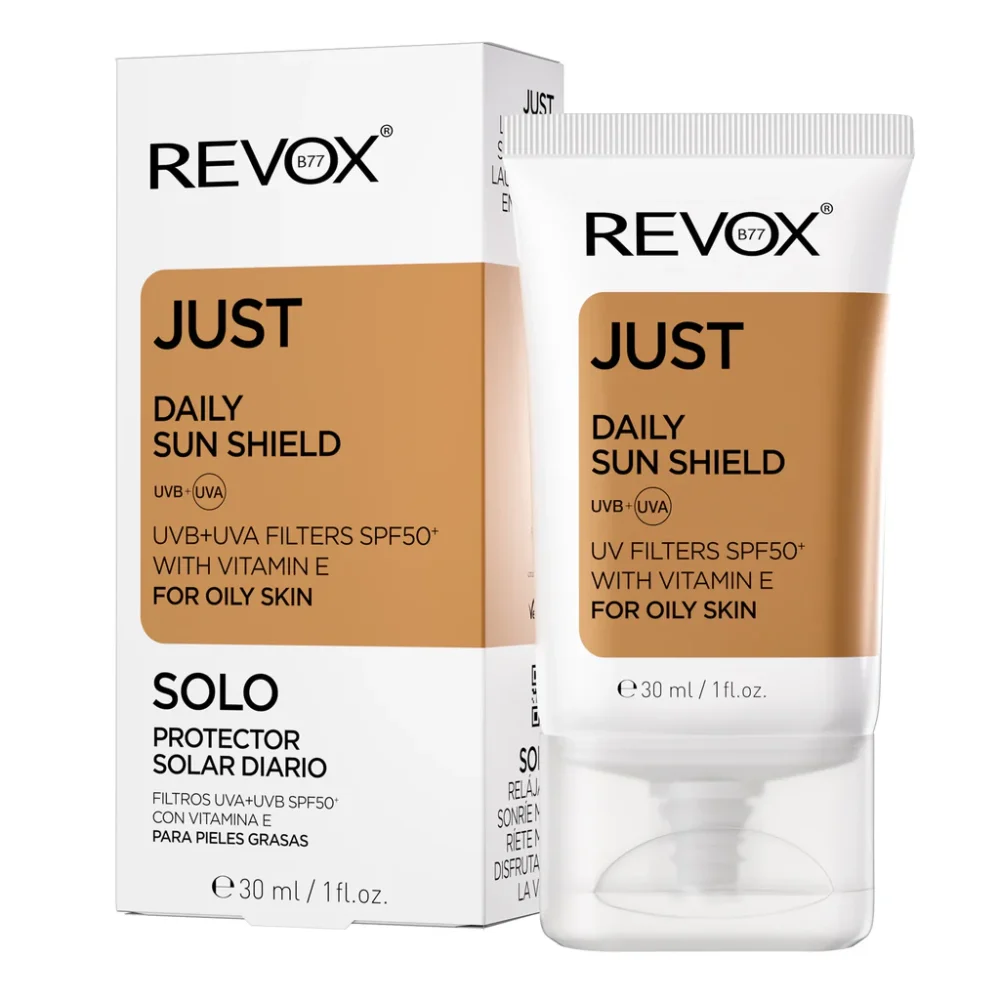 REVOX JUST DAILY SUN SHIELD Ecran Solaire Quotidien SPF 50+ pour peau grasse