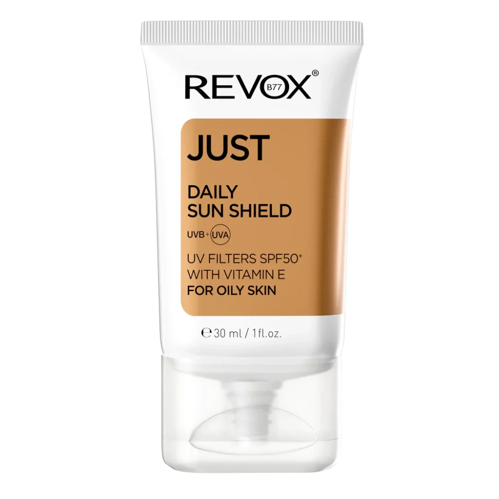 REVOX JUST DAILY SUN SHIELD Ecran Solaire Quotidien SPF 50+ pour peau grasse REVOX JUST DAILY SUN SHIELD Ecran Solaire Quotidien SPF 50+ pour peau grasse