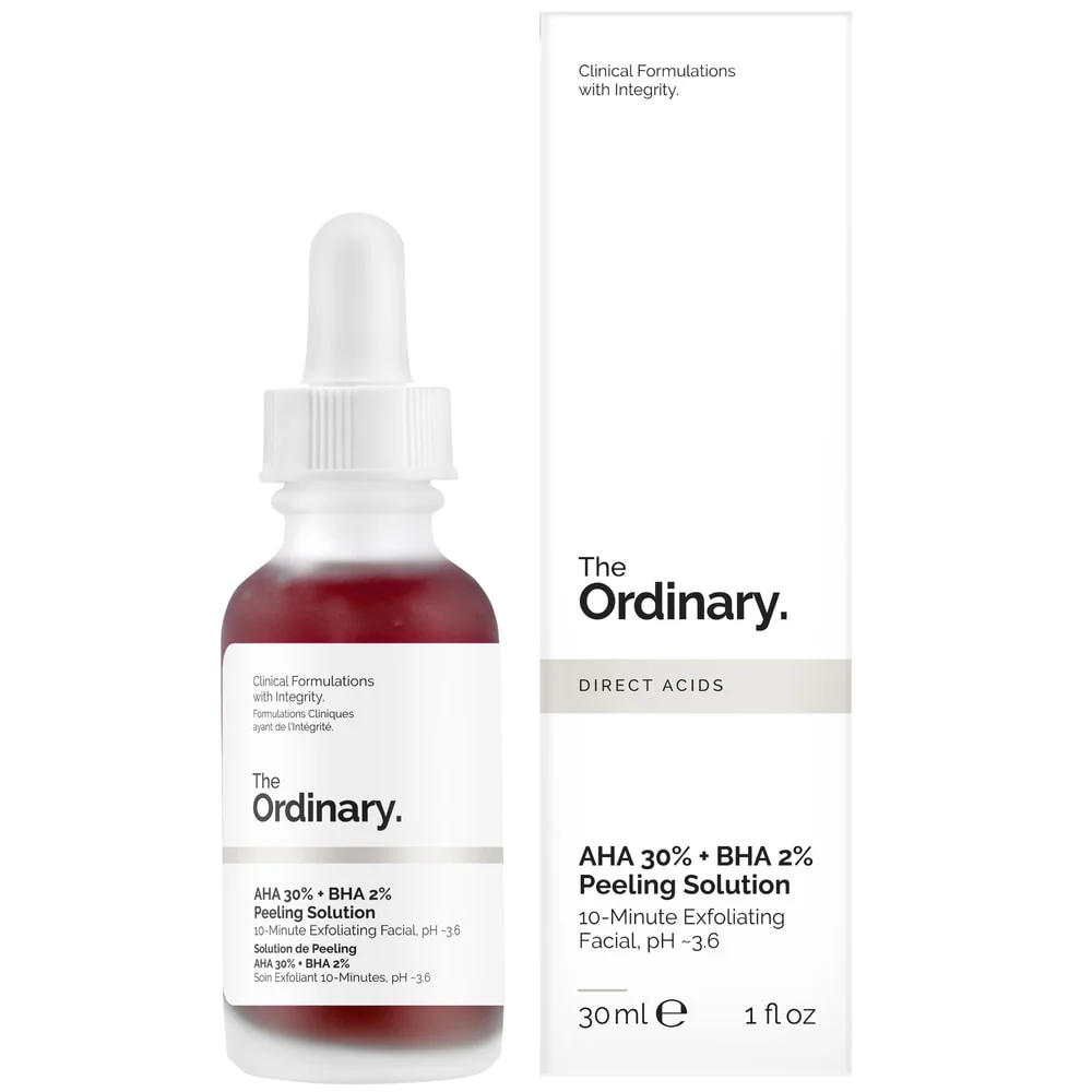 THE ORDINARY AHA 30% + BHA 2% SOLUTION DE PEELING 30 ML