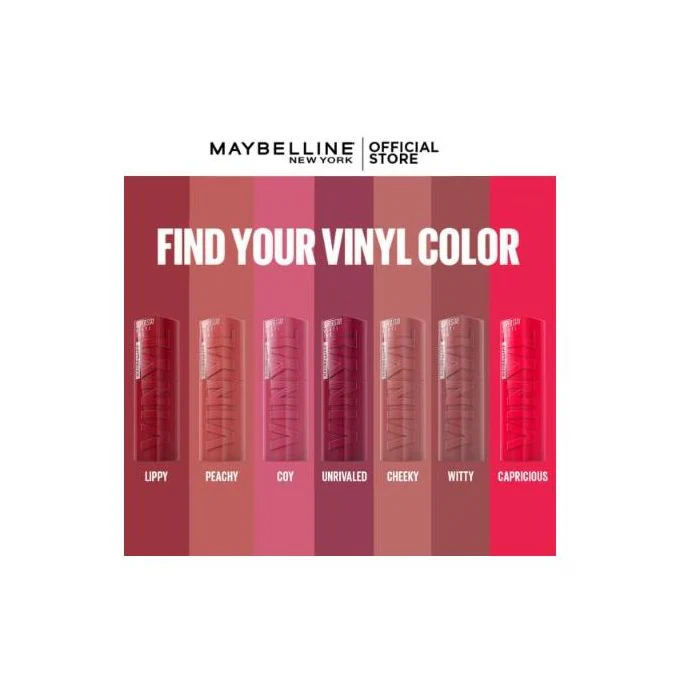 MAYBELLINE SUPERSTAY VINYL INK GLOSS 35 CHEEKY color 10 MAYBELLINE SUPERSTAY VINYL INK GLOSS 35 CHEEKY color 10