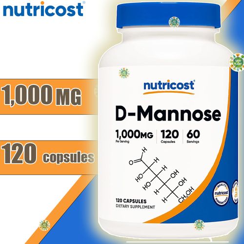 D-Mannose 1000mg,120 capsules (500mg per capsule)made usa