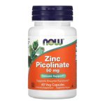 Now Foods Zinc Picolinate 50 mg 60 Veg Capsules