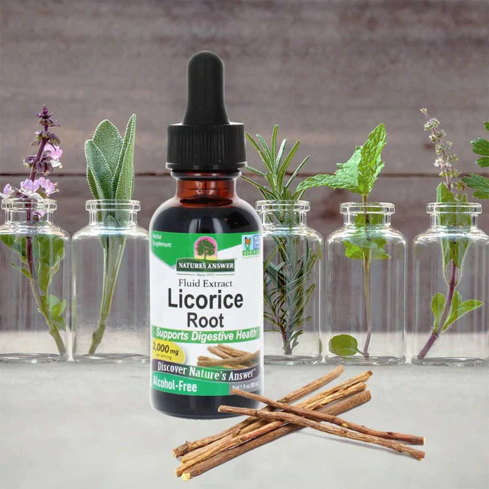 NATURE'S ANSWER - LICORICE ROOT - 30ml Nature'S Answer Licorice Root, Racine de réglisse, Extrait liquide, , 2000 mg, NATURE'S ANSWER - LICORICE ROOT - 30ml Nature'S Answer Licorice Root, Racine de réglisse, Extrait liquide, , 2000 mg,