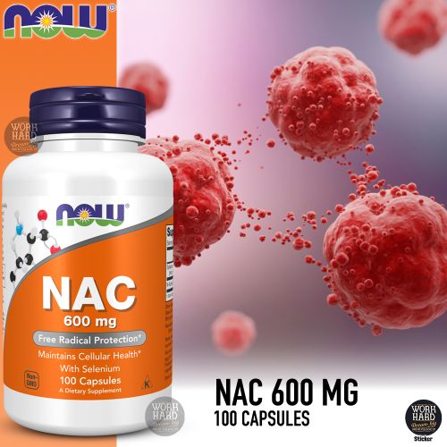 Now foods NAC 600 mg avec sélénium 100 capsules