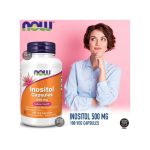 Now Foods Inositol 500 mg,fonction membranaire saine, santé cellulaire,100 gélules