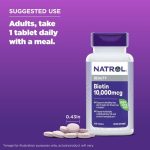 Natrol Biotine vitamine B7 10000mcg -100 tablets - Made in USA