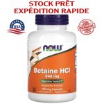 Now Foods Betaine HCL, 648 mg, 120 Veg Capsules