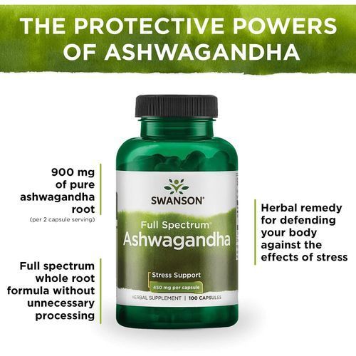 Swanson, Ashwagandha, 450 mg, 100 capsules
