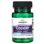 swanson Cuivre - 2 mg 60 capsules Albion Chelated