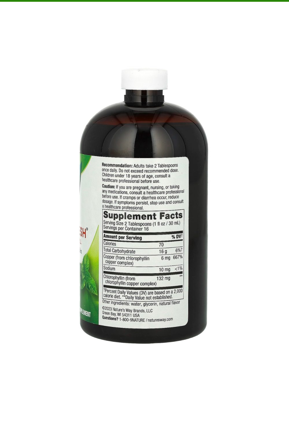 Nature's Way Chlorofresh Liquid Chlorophyll 480 ml