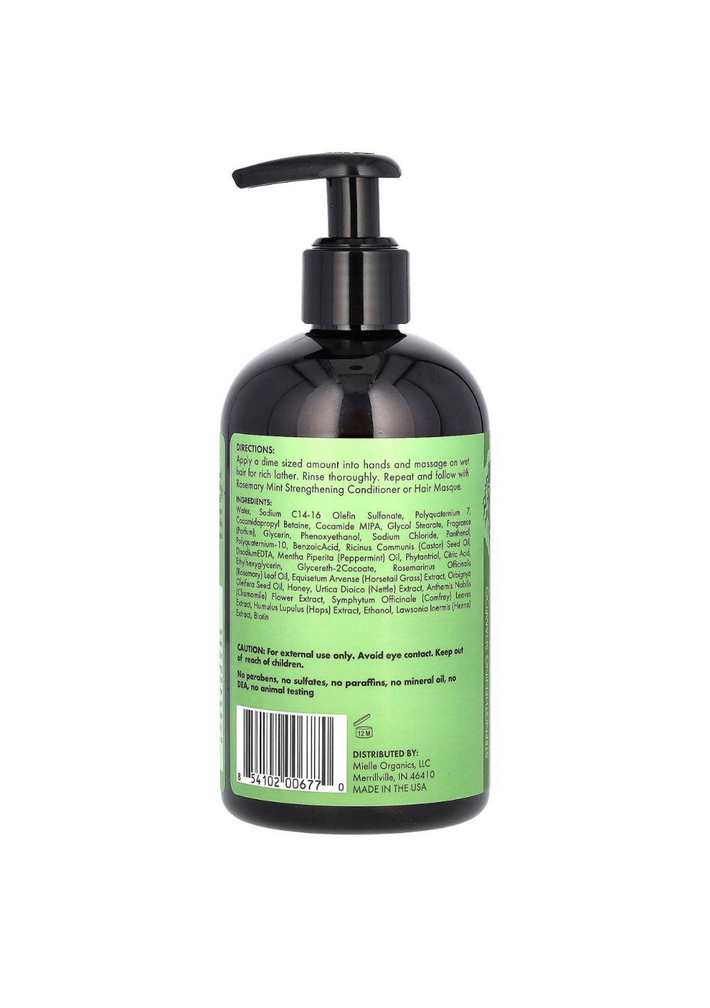 MIELLE ROSEMARY MINT SHAMPOOING 355 ML