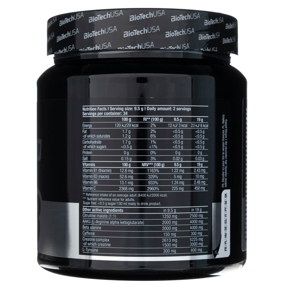 BIOTECH USA Black Blood NOX+ 330g Extreme Pre-workout