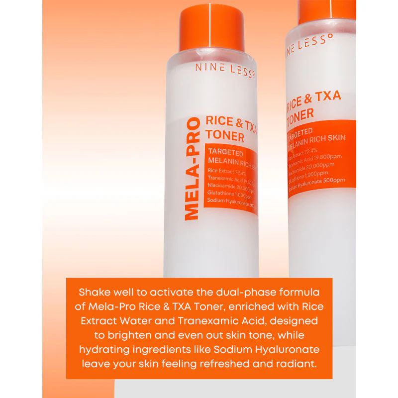 NINE LESS MELA-PRO Rice & TXA Toner 200ml