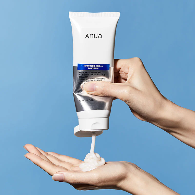ANUA Hyaluronic Acid 8+ PANTHENOL Hydrating Gentle Foaming Cleanser - 150ml ANUA Hyaluronic Acid 8+ PANTHENOL Hydrating Gentle Foaming Cleanser - 150ml