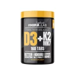 Hiro.lab Vitamine D3 4000 UI + K2 MK7 – 160 comprimés.