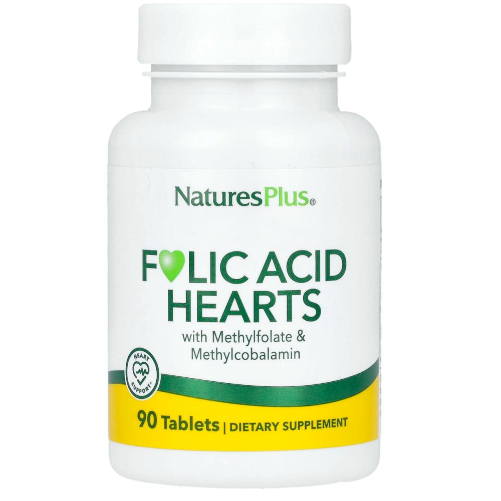 Naturesplus coeurs l’acide folique 90 comprimés