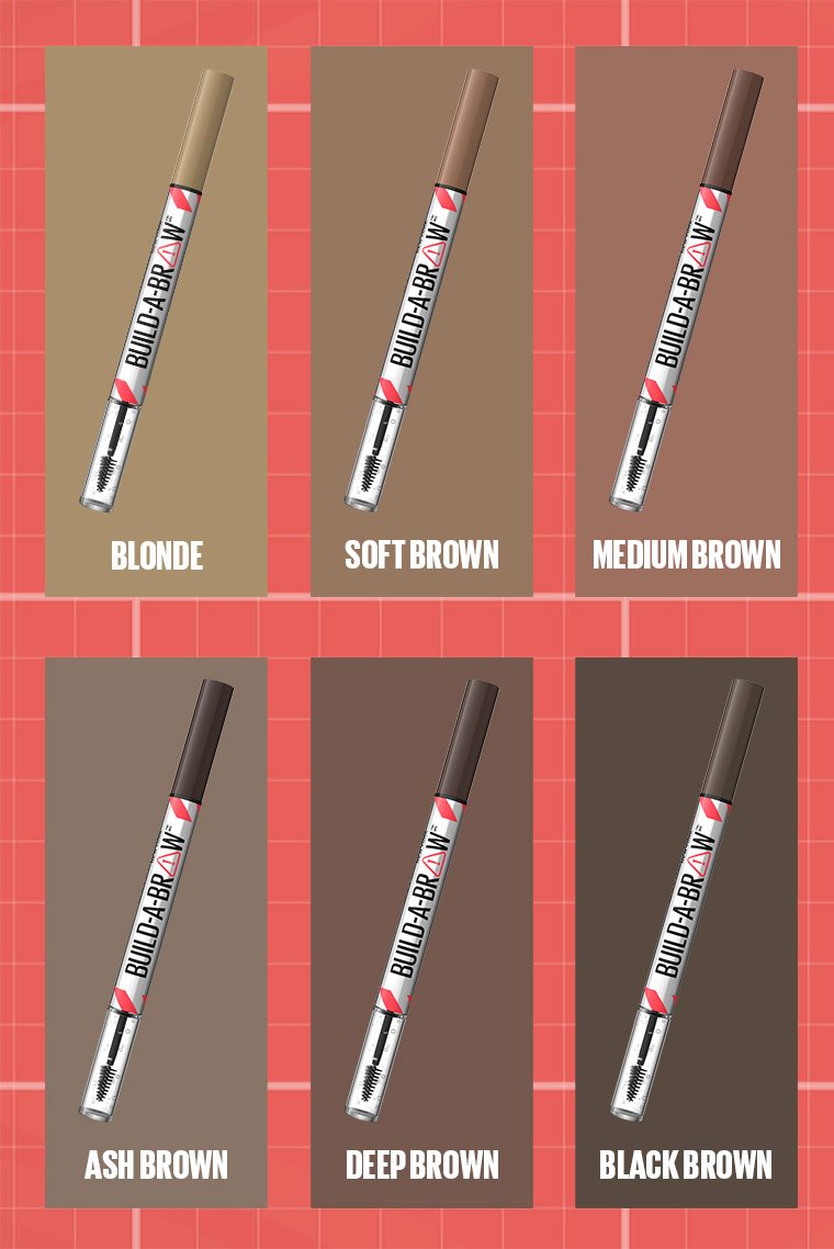 Maybelline New York BUILD-A-BROW - Gel sourcils - medium brown