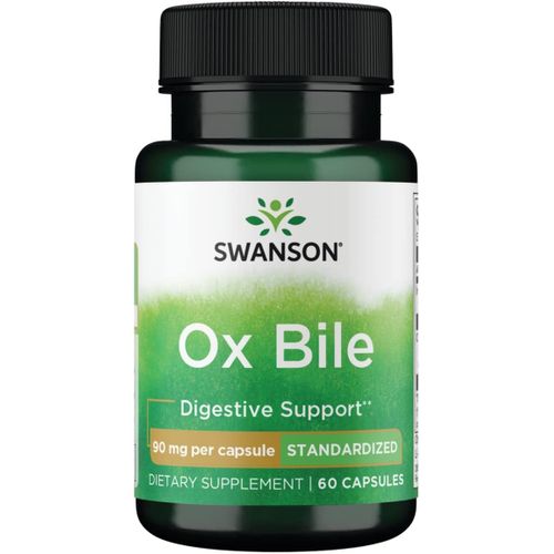 Swanson Ox Bile, 90 mg, 60 Capsules Swanson Ox Bile, 90 mg, 60 Capsules