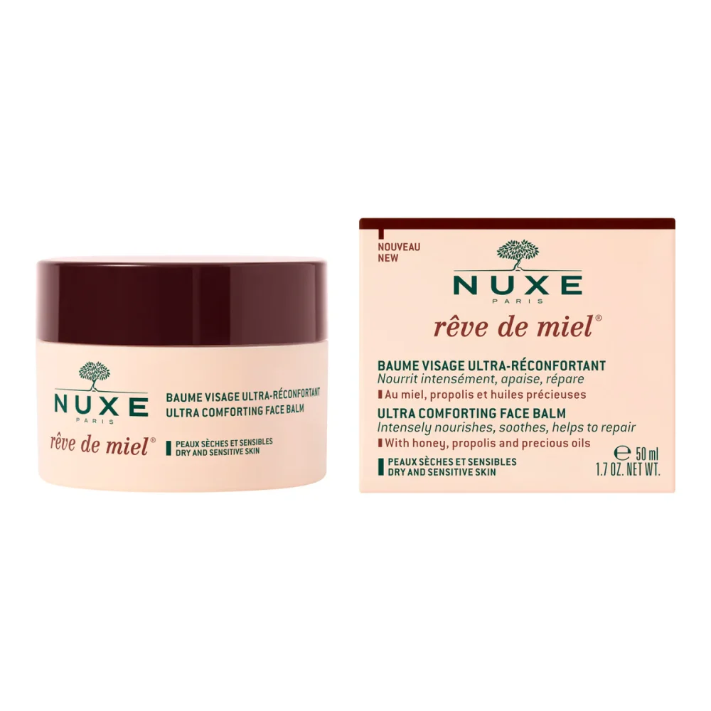 NUXE rêve de miel BAUME VISAGE ULRA RÉCONFORTANT PEAUX SÈCHES ET SENSIBLES 50ml NUXE rêve de miel BAUME VISAGE ULRA RÉCONFORTANT PEAUX SÈCHES ET SENSIBLES 50ml