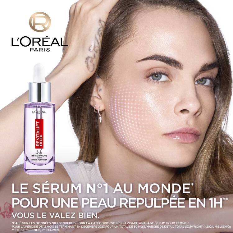 L’oréal paris Serum Anti-rides Revitalift Filler 1.5% Acide Hyaluronique Pur 30mL L’oréal paris Serum Anti-rides Revitalift Filler 1.5% Acide Hyaluronique Pur 30mL