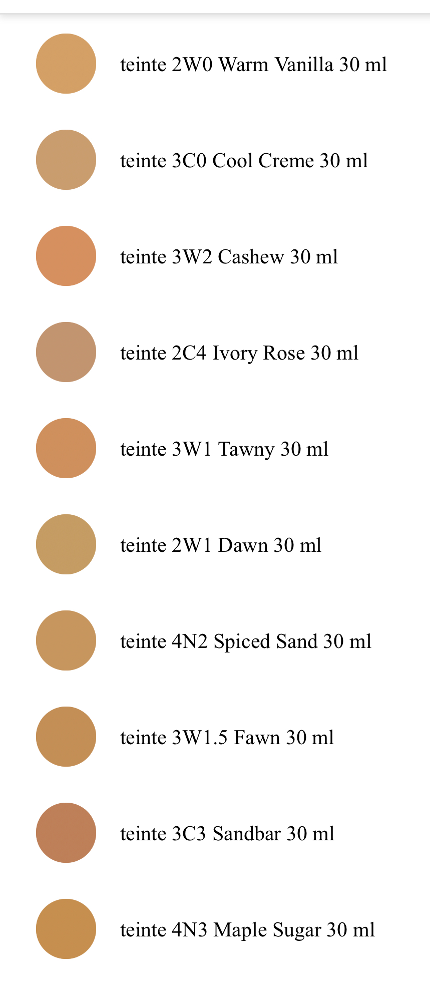 ESTEE LAUDER Double Wear Teint Longue Tenue Intransferable SPF10 Couleur 2W0