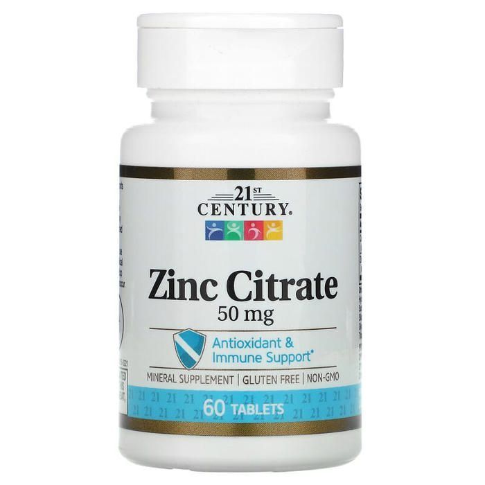 Century 21 zinc citrate 50mg 60tablets