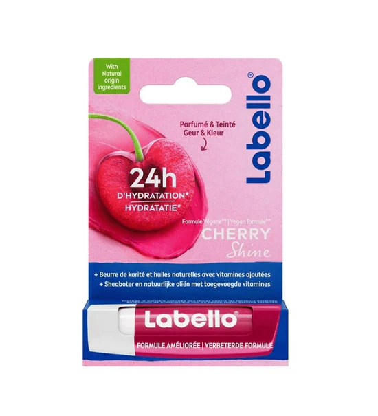 LABELLO STICK LÈVRES BRILLANCE FRUITÉE CERISE 4.8G