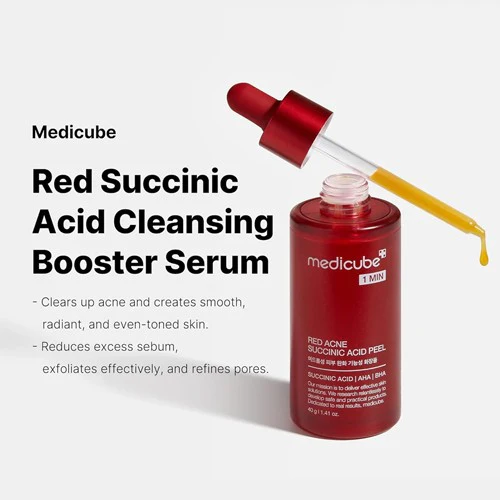 MEDICUBE 1 MIN RED ACNE SUCCINIC ACID PEEL 40 G