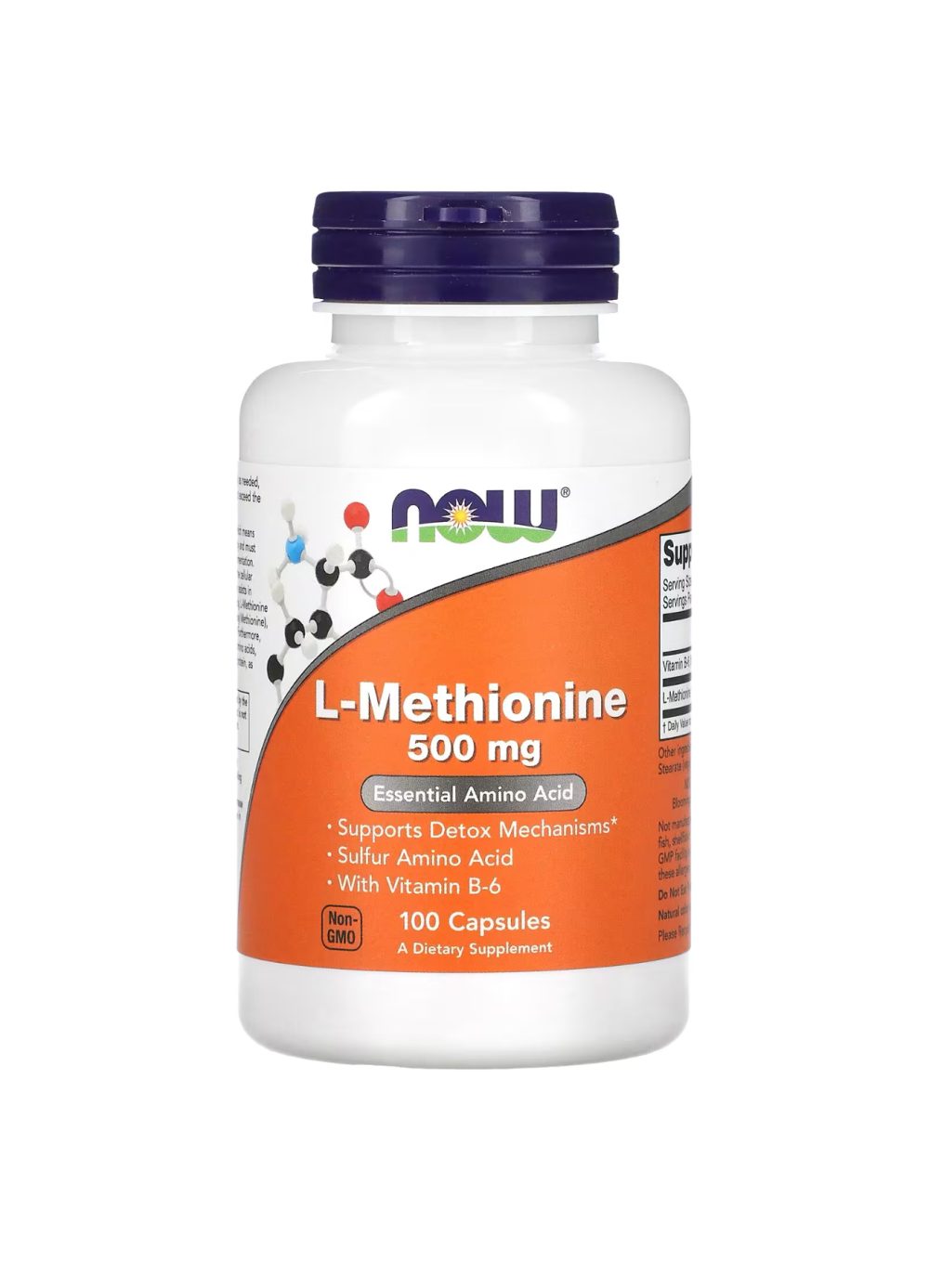 NOW FOODS  L-METHIONINE 500mg 100capsules